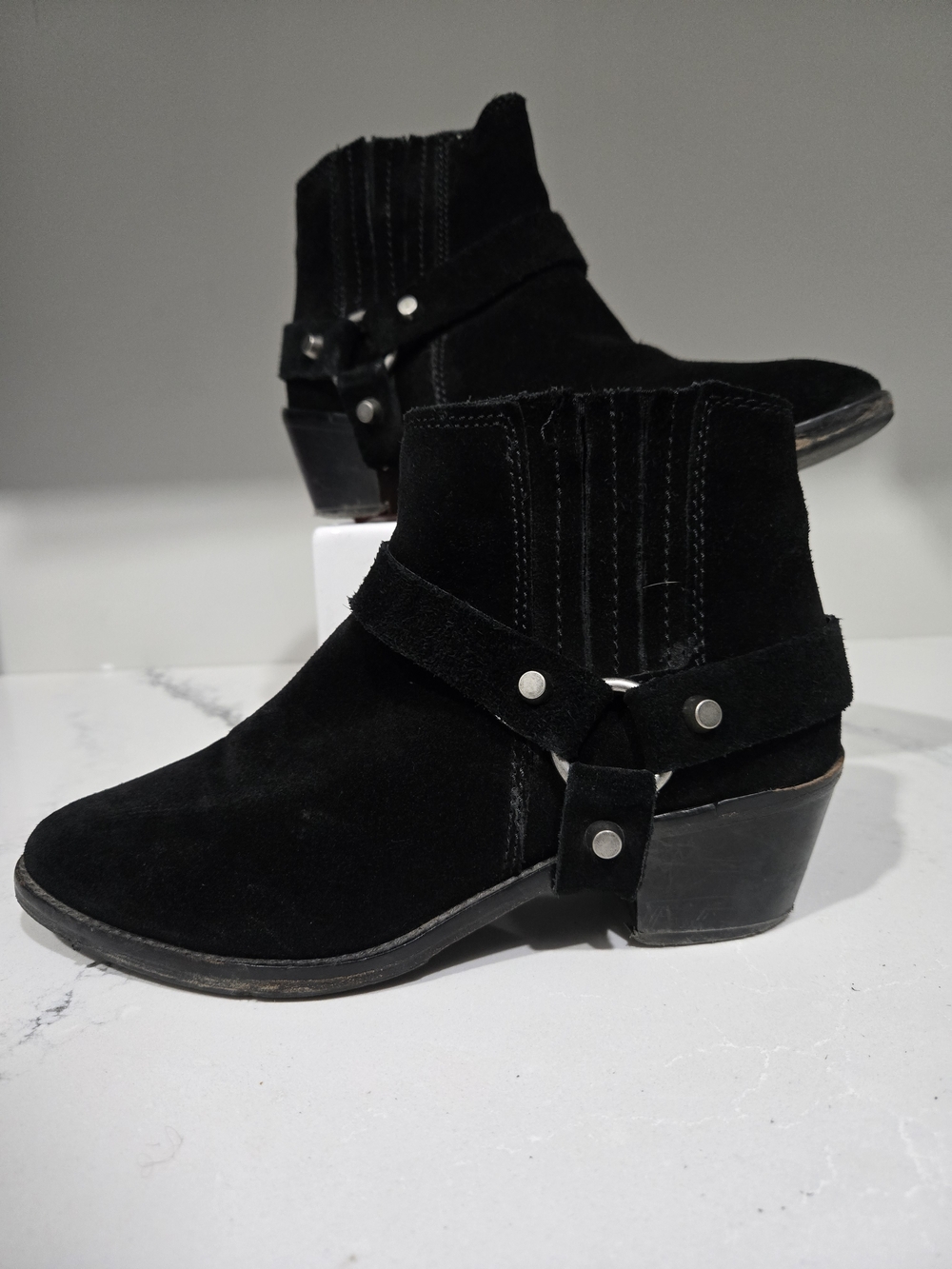 Mango Cowboy Real Leather Ankle Boot Western Gothic Nashville Streetwear Sz